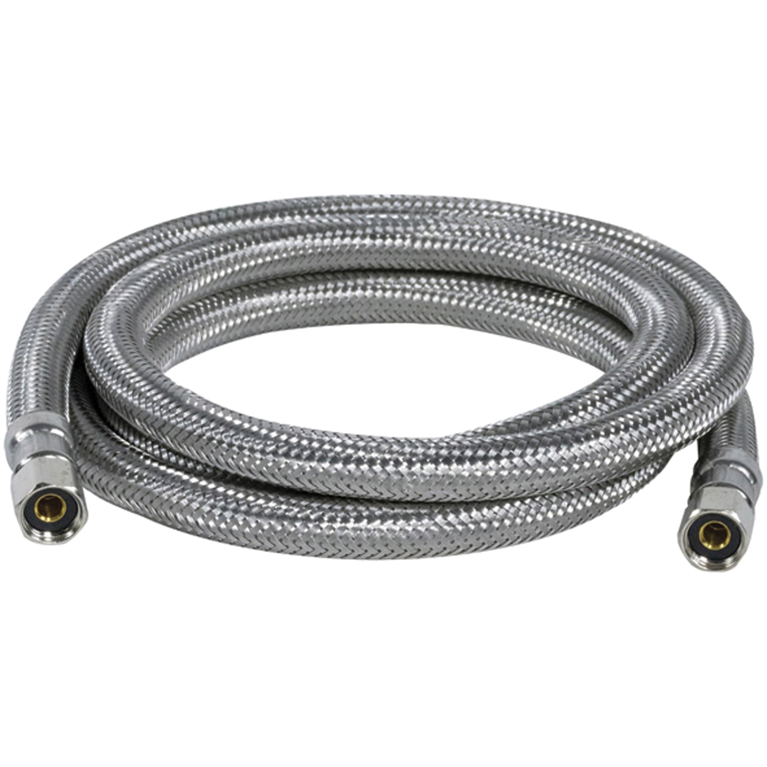 Certified Appliance Accessories Braided Stainless Steel PEX Ice Maker Connector with 1/4-In. Compression (6 Ft.) IM72PEX