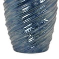 thumbnail image 4 of Jarrón Benzara Avery en espiral de cerámica azul 43 cm, 4 of 5