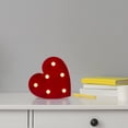 thumbnail image 2 of Northlight 6" Battery Operated LED Lighted Valentine's Day Heart Marquee Sign - Red, 2 of 4