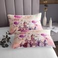 thumbnail image 3 of Erosebridal Princess Castle Coverlet Set Queen, Dreamy Sky Bedding Set, Cartoon Cloud Decor 3 Pieces, 3 of 5