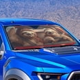 thumbnail image 4 of Xixirimido Windshield Sunshade for Car Foldable Front Window Cover Sun Shade Sun Visor Block UV Rays Universal Fit Automotive Accessories, Cute Sloths, 4 of 8