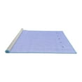 thumbnail image 2 of Ahgly Company Machine Washable Indoor Rectangle Solid Blue Modern Area Rugs, 2' x 4', 2 of 4
