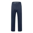 thumbnail image 4 of Yindaity Men's Classic-Fit -Resistant Pleated Chino Pant (Available in Big & Tall) Blue,4XL/42, 4 of 5