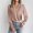 Pink, variant on Women Shirts V Neck Chiffon Lantern Sleeve Commuting Blouse, Solid Sheer Elegant Top, Soft Flowy Shirt with Puff Sleeve Womens Fall Clothes