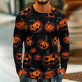 thumbnail image 5 of DORKASM Halloween Shirt for Mens Long Sleeve Quick-Dry Ghost Graphic Fashion Tops Crew Neck Spooky 2026 Vintage Tee Scary Fall Winter Pumpkin Clothes Red 2XL, 5 of 7