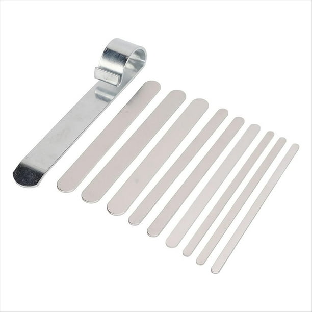 Kit de 9 Piezas de Barras para Doblar Pulseras de Acero Inoxidable, Herramienta para Doblar Pulseras de Acero de Aleación de Alta Dureza.