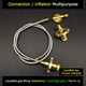 thumbnail image 1 of Adaptador de manguera de tubo de extensión para accesorios de gas de tanque de camping al aire libre (50 cm), 1 of 4
