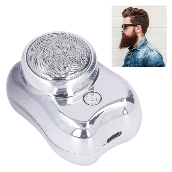 Electric Beard Trimmer High Efficiency Fast Charging Portable Waterproof Mini Electric Beard Trimmer for Home Travel Gradient Black