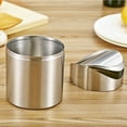 thumbnail image 5 of Fashionclubs Stainless Steel Desk Bin,Countertop Can Polish compatible with Machine, 5 of 5
