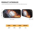 thumbnail image 5 of ZUXONGSY Baseball Fire Water Print 3 Pack Backpack for Girls Boys Teens School Bag for Kids Elementary Middle High School Bookbag Travel Laptop Daypack Back to School Gifts, 5 of 6