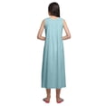 thumbnail image 3 of Moomaya Robe de Nuit Évasée en Coton Unie pour Femmes, 3 of 6