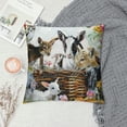 thumbnail image 2 of Shiartex Throw Pillow Covers Farm Animals Donkey Goat Square Pillowcase for Home Decor Sofa Car Bedroom Pillow Case  White, 2 of 5