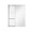 RS12*36+ROSA16*36-LR, variant on ANGELES HOME 28" x 36" Tri-View Aluminum Bathroom Medicine Cabinet and Open Shelf Set, Copper-Free Mirror, Recessed or Surface Mount