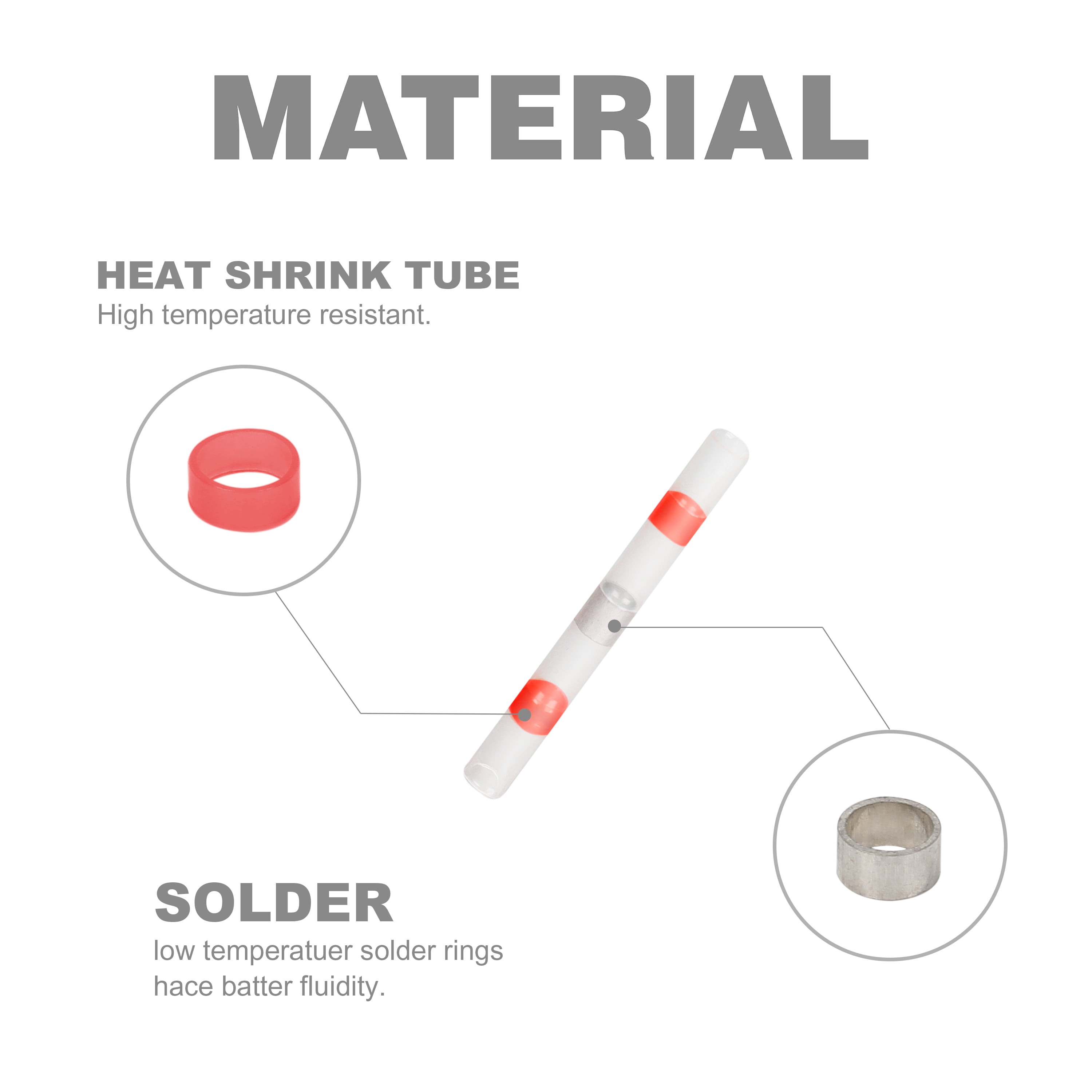 EverStart 20 Piece 22-16 Solder Seal Wire Connectors with Heat Shrink Capabilities, Universal