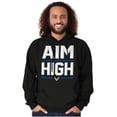 thumbnail image 5 of US Air Force Aim High USAF Logo Hoodie Sweatshirt Women Men Brisco Brands S, 5 of 6