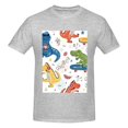 thumbnail image 4 of Bingfone Dinosaur Men'S Loose Fit Short-Sleeve Pocket T-Shirt, 4 of 7