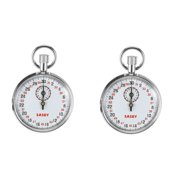 2 Count Experiment Mechanical Stopwatch Professional Teaching Silver