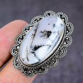 thumbnail image 2 of Natural Dendrite Opal Gemstone Handmade 925 Sterling Silver Ring Size 8, 2 of 2