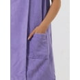 thumbnail image 5 of DARING DIVA Towel Wrap Bathrobe Adjustable Closure for Gym Shower M Grape Shake, 5 of 6