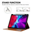 thumbnail image 3 of Dteck Case for Apple iPad Air 4th Generation 10.9-inch (2020 Released),Luxury PU Leather Card Holder Folio Flip iPad Pro 11" 2020/iPad Pro 11" 2018 Case Kickstand Shockproof Protective Cover,Brown, 3 of 6