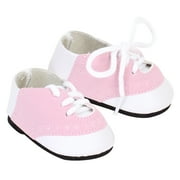 Sophia's Saddle Shoes for 18â€ Dolls, Light Pink/White