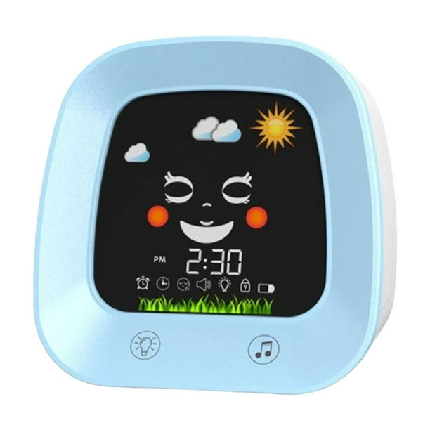 Despertador digital para niños Gloria con repetición y sonido Azul