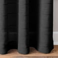 thumbnail image 5 of Mainstays Woven Stripe Sheer Indoor Curtain Single Panel, Tab Top, Rich Black, Polyester, 50"W x 84'L, Adult, 5 of 7