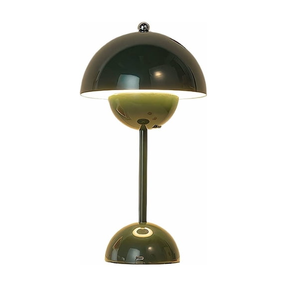 GJX Lamps for Night Stands Three Color Temperature Option Bedroom Lamps Eye-Caring Mushroom Lamp Green