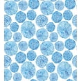 thumbnail image 3 of Watercolor Duvet Cover Set, Japanese Flower Circle Petal Pattern Spring Inspired Hand Drawn Eastern, Decorative 2 Piece Bedding Set with 1 Pillow Shams, Twin Size, Sky Blue, by Ambesonne, 3 of 3