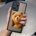 thumbnail image 3 of Matte Case for Samsung Galaxy NOTE 20 10 9 8 A13 A12 A10 A11 7 A04E A04 A03S A02 5G ULTRA Plus Case Naughty T-Teddy Bear Couple, 3 of 5