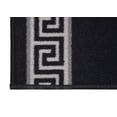 thumbnail image 4 of Custom Size Bordered Greek Key Meander Black Roll Runner Rug Customize Choice of Your&nbsp;Length by feet&nbsp;Slip Skid Resistant Latex Back Cut to Size Rug Runner, 4 of 9
