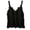 Black, variant on Womens Summer Crochet Tank Tops Sleeveless Boho Sweater Vest Beach Cover Ups Vacation (Black One Size)
