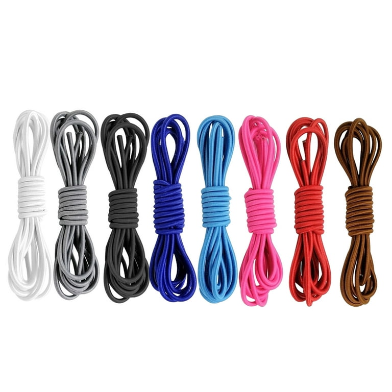 2 Pairs Lazy No Tie Elastic Tieless Lock Laces Shoe Laces Strings