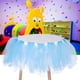 thumbnail image 2 of Hermosa silla alta, falda esponjosa, decoración de mesa para fiesta de cumpleaños, dulce Baby Shower (azul + blanco), 2 of 8