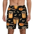 thumbnail image 2 of Goofa Bee and Honey Printed Men's Swim Trunks Board Shorts Quick Dry Mens Swimming Trunks with Compression Liner,Breathable Fit Hawaii Beach Shorts-Small, 2 of 9