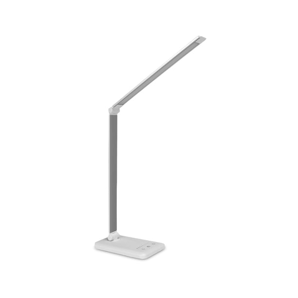 Yuarrent Luz de LED 5W 1A Brillo de lectura Lámpara de escritorio Control táctil Sin flash Iluminación de libro de cabecera de trabajo para Iluminación y accesorios Plata 5 Dimmzeit Yuarrent HA011306-02B