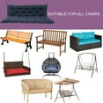 thumbnail image 5 of XXLYY Porch Swing Cushions, Waterproof Swing Replacement Cushions with Backrest and Ties, Garden Bench Seat Cushion, Outdoor Porch Patio Swing Non-Slip Chairs Pad, 5 of 8
