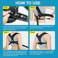 thumbnail image 5 of BESTSKY Posture Corrector for Men And Women, Adjustable Back Brace, Comfortable & Breathable Clavicle Straightener, Providing Pain Relief from Bad Posture, Waist, Neck, Back Pain (Large), 5 of 6
