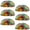 Multicolored, variant on PhooArto 6 Pcs Cup Drawer Pulls, Rainbow Mushroom Painting Shell Shape Handles Cabinet Knobs for Dresser Cupboard Closet Wardrobe with Screws