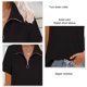 thumbnail image 4 of Camiseta con cuello vuelto NikouMX para mujer Camiseta de manga corta Diseño fácil de usar, 4 of 5