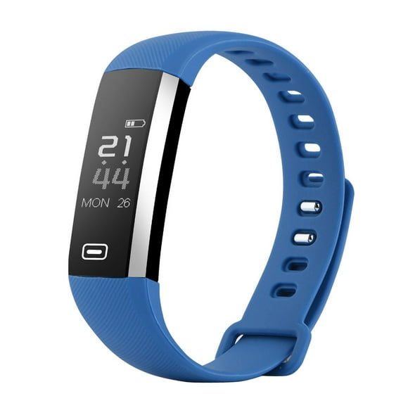 ZOUSSIQI Smart Bracelet Heart Rate Monitor Fitness Tracker Wristband for iPhone or Android Phones Blue EL225#09311
