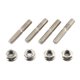 thumbnail image 2 of Tuercas para tornillos de escape,Tuercas y tornillos para escape de motocicleta de acero inoxidable,Reemplazo Fácil de Instalar Profesional Metal,Reemplace los accesorios de motocicleta de, 2 of 9