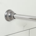 thumbnail image 6 of Better Homes & Gardens Rustproof 43” to 72” Adjustable Tension Wave Shower Curtain Rod, Nickel, 6 of 8