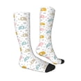 thumbnail image 3 of Fotbe Little Elephant print Women's Men's Novelty Crew Socks Cotton Socks Knee High Socks for Walking,Running,Nurses,Pregnancy, 3 of 9