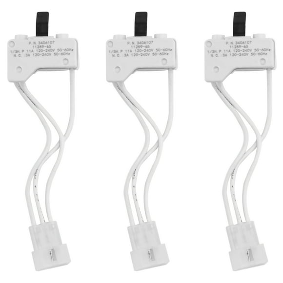 3X Interruptor de Puerta de Secadora para 3406109 3406107 , , Sears, , , Estate