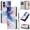 D, variant on TECH CIRCLE for Samsung Galaxy S26 Edge PU Leather Hybrid Wallet Case with 3 Credit Card Slot & 1 Cash Slot Flip Stand Magnetic Closure 3D Painted Full Body Shockproof Protective Cover,F
