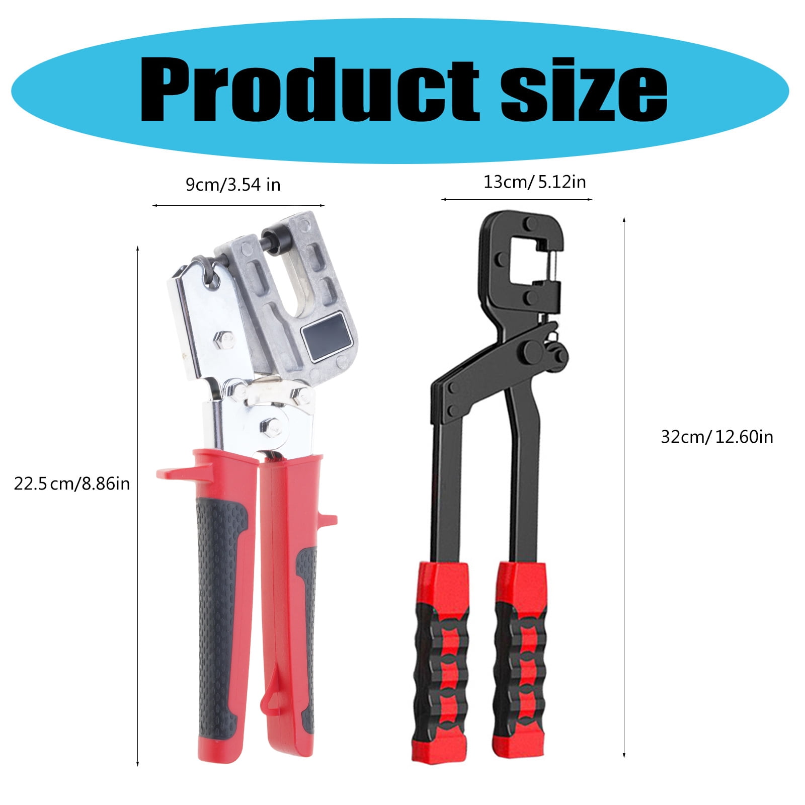 KCAHPAN Steel Keel Pliers Punch Lock Crimper Tool for Professional Wall and Ceiling Work