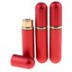 thumbnail image 1 of 3 minibotellas de perfume vacías rellenables portátiles de 5 ml, color rojo, 90 x 18 mm, 1 of 1