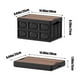thumbnail image 3 of Caja de Almacenamiento Plegable para Camping, Organizador de Camping, Caja de Almacenamiento para Maletero de Coche, Caja de Almacenamiento para Ropa con Tapa de Madera, Capacidad de 20 Litros., 3 of 7