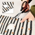thumbnail image 6 of Yayeee Faucet Mat for Kitchen Sink 14.7" Diatomite Long Splash Guard Pad, Black Abstract Stripes, 6 of 7